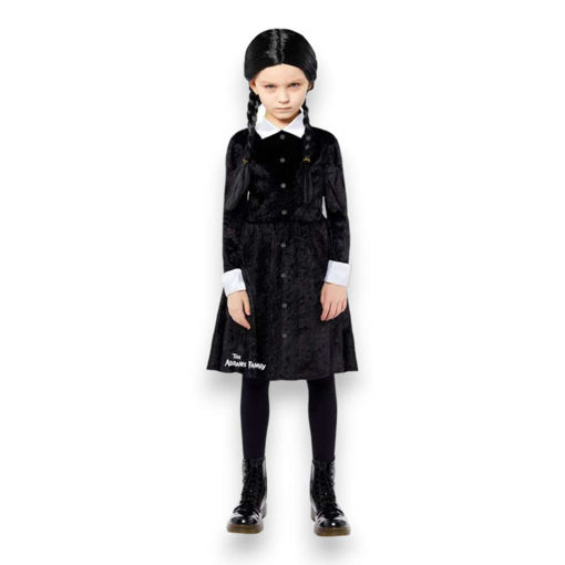 Picture of WEDNESDAY ADDAMS COSTUME 8-10 YEARS